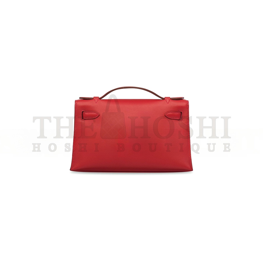 H**me5 LEATHER KELLY POCHETTE WITH GOLD HARDWARE (22*14*7cm) Master Quality